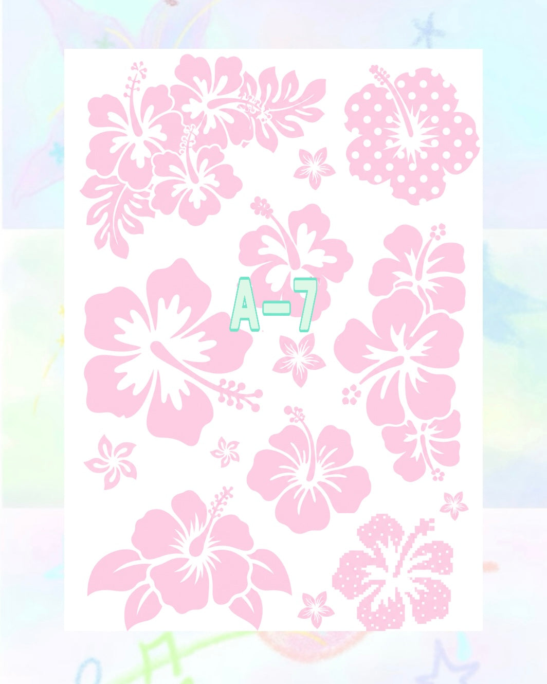 1 Sheet DIY Glitter Tattoos-A series