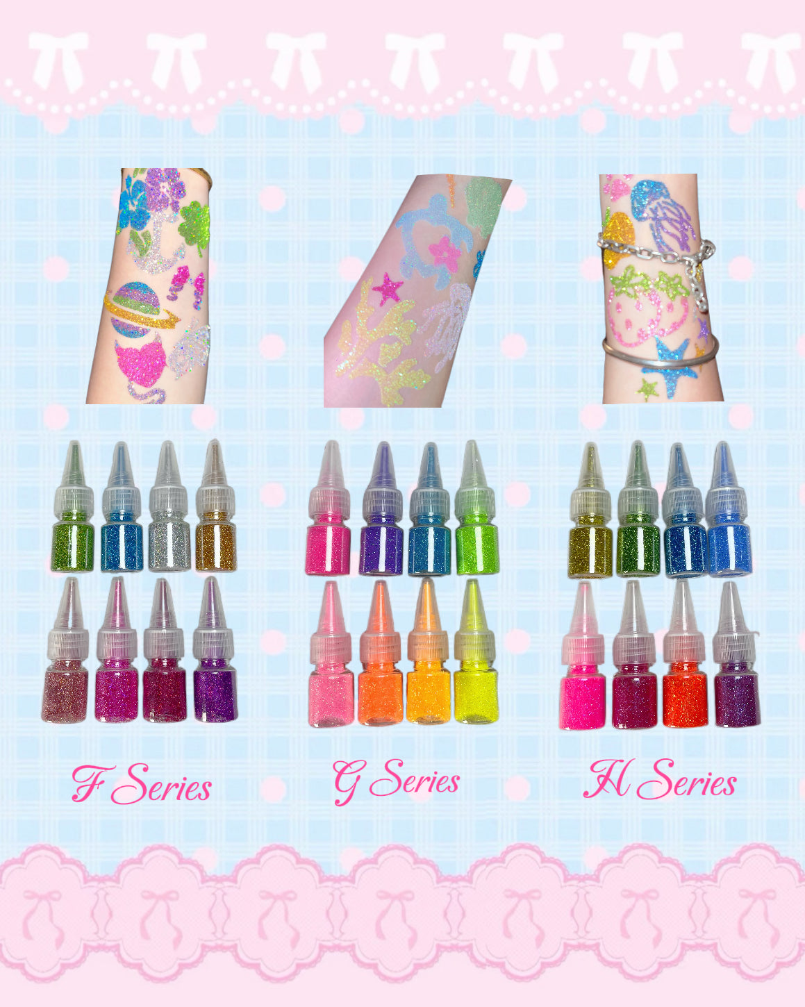 100/200/500 Sheets DIY Glitter Tattoos-Bulk Order