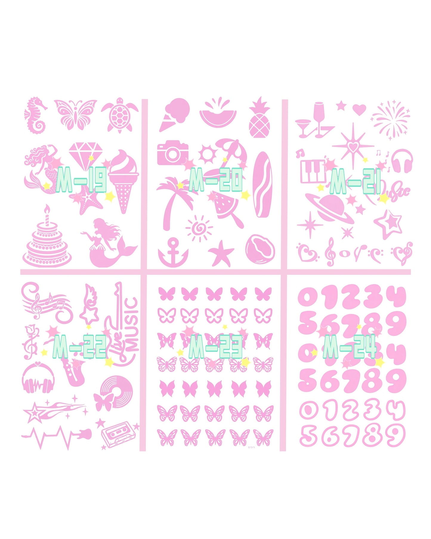 Self-Choice DIY Glitter Tattoos