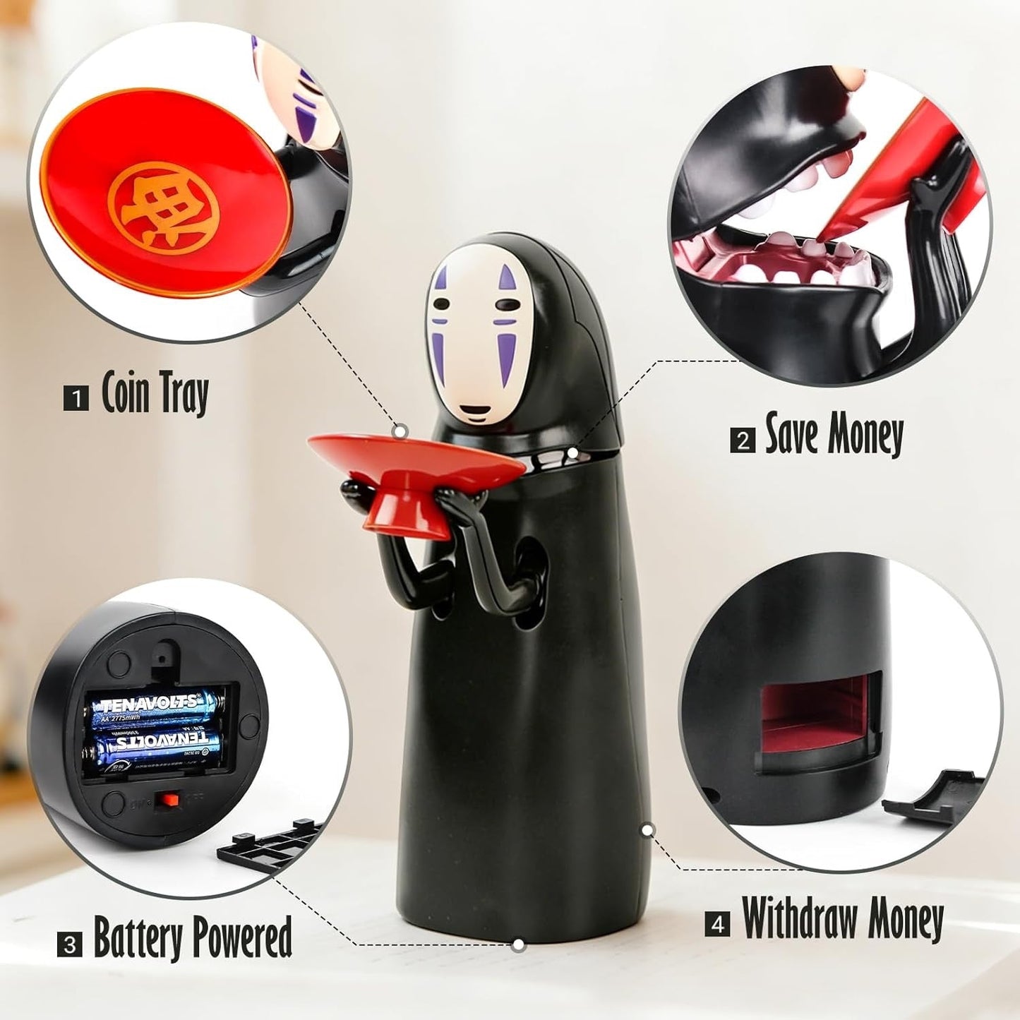 Avorone™ — Personalised No-Face Coin Bank | Viral Spirit Piggy Bank Gift